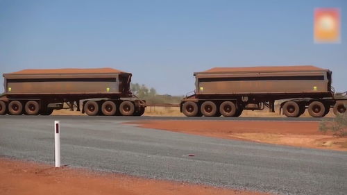 澳大利亞內陸公路列車 巨型車輪上的貨運革命